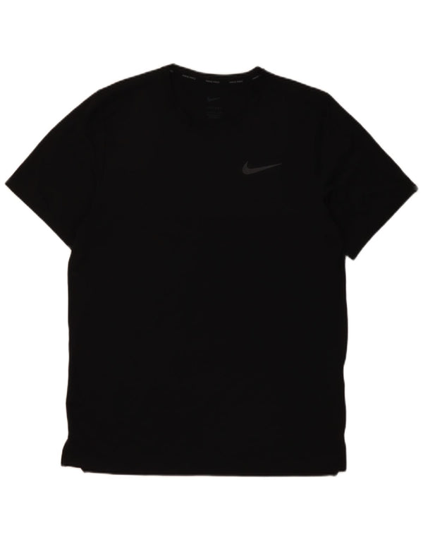 Nike herre Dri Fit T-shirt top lille sort polyester