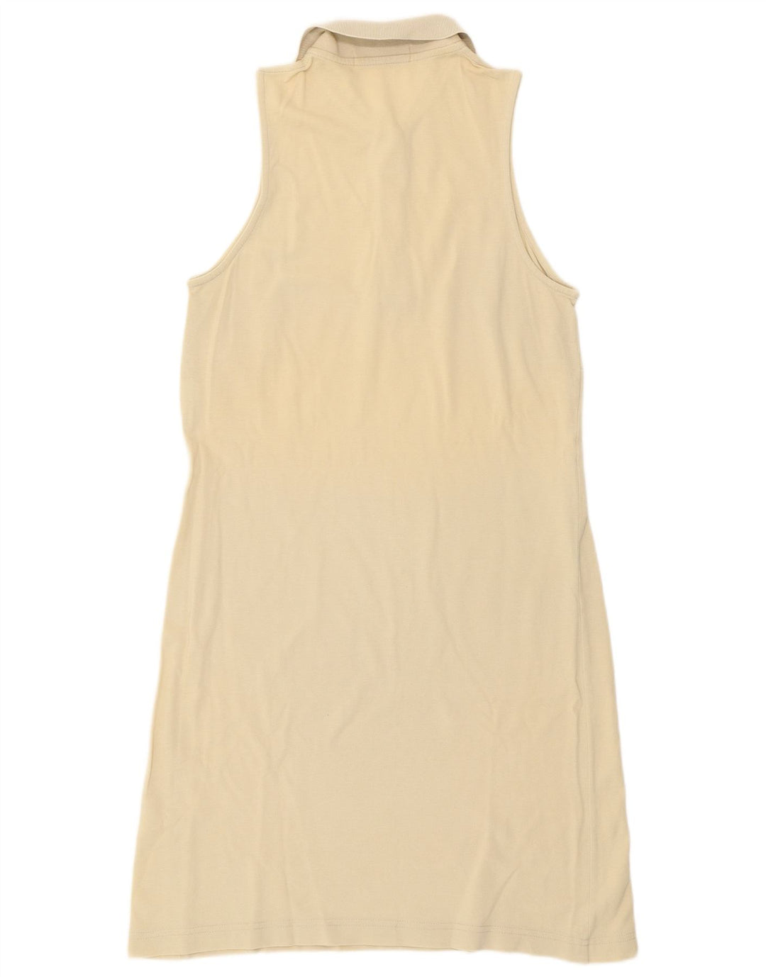 Fila Dame ærmeløs Polo Dress IT 44 Medium Beige Bomuld