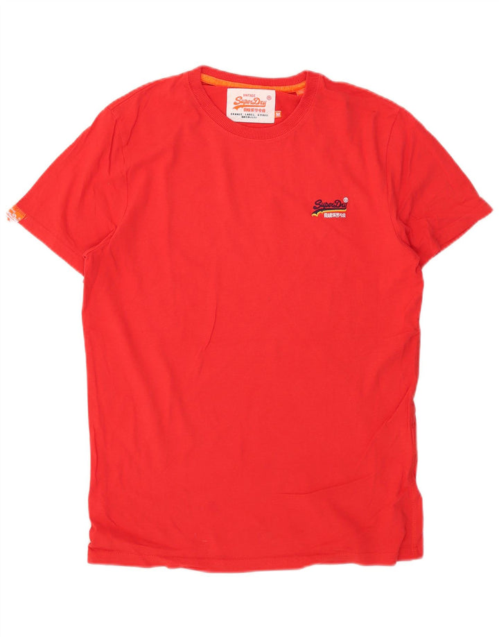 Superdry Herre T-shirt Top Medium Rød Bomuld