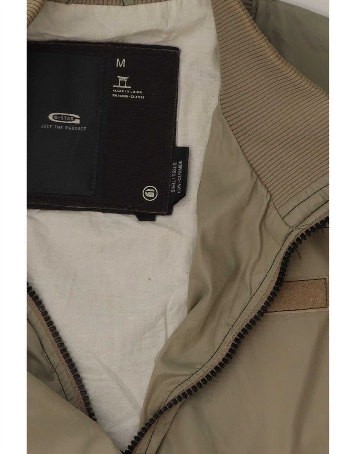 G-Star Womens Graphic Utility Jacket UK 38 Medium Beige Polyamid