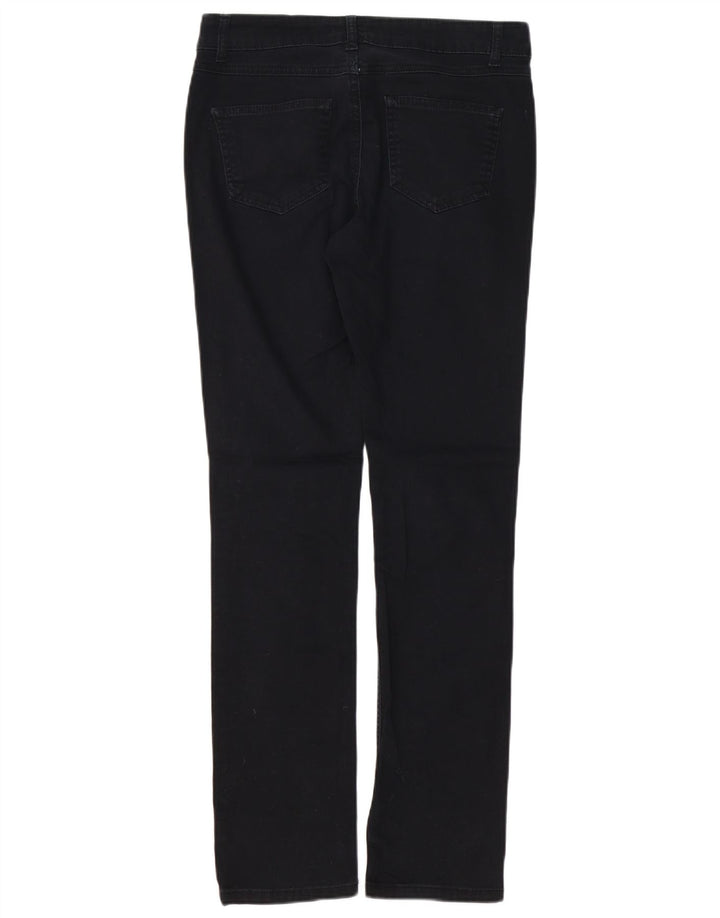 FASE otte Dame Slim Jeans UK 10 Small W32 L32 Black Bomuld