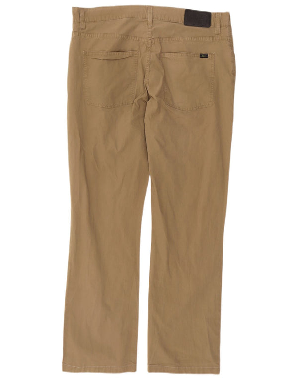 Lacoste Herre Lige Casual Bukser W36 L30 Beige Bomuld