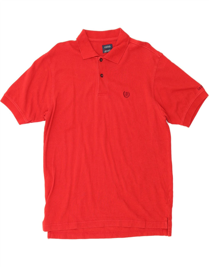 IZOD Mens Polo Shirt Medium Red Cotton Vintage Izod and Second-Hand Izod from Messina Hembry 