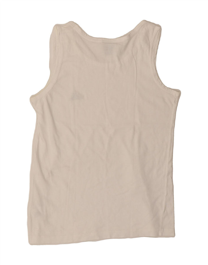ADIDAS Mens Vest Top UK 36/38 Small White Vintage Adidas and Second-Hand Adidas from Messina Hembry 