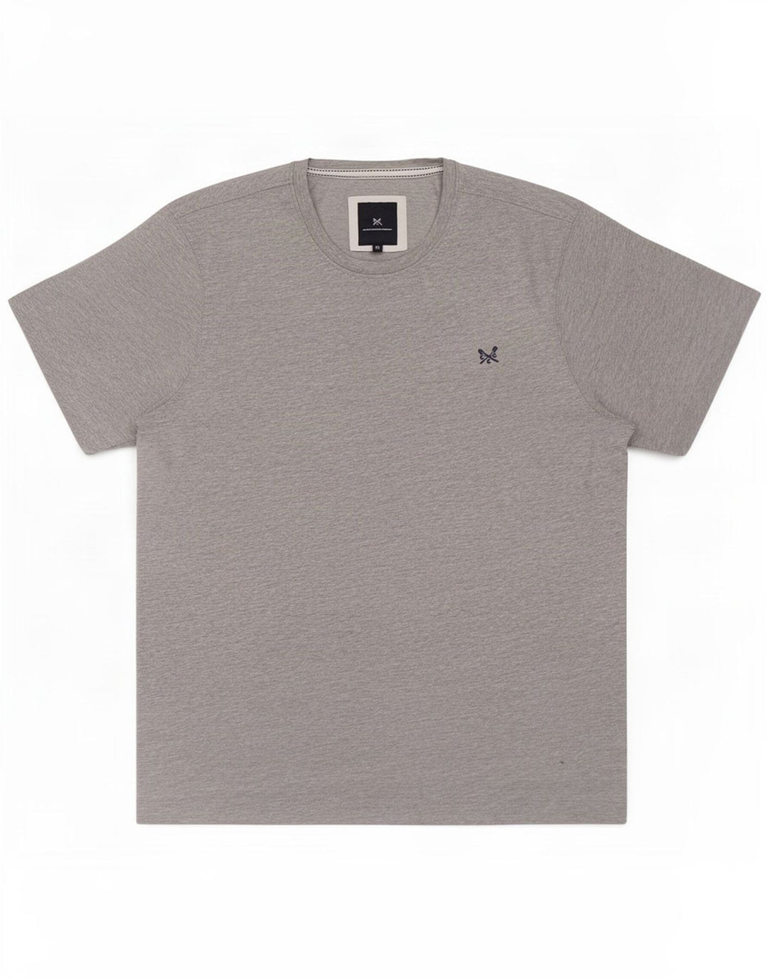 Crew Clothing Herre T-Shirt Top XL Grå Bomuld