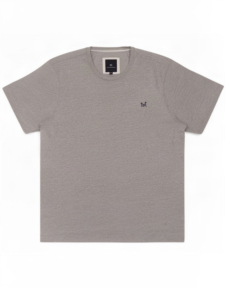 Crew Clothing Herre T-Shirt Top XL Grå Bomuld
