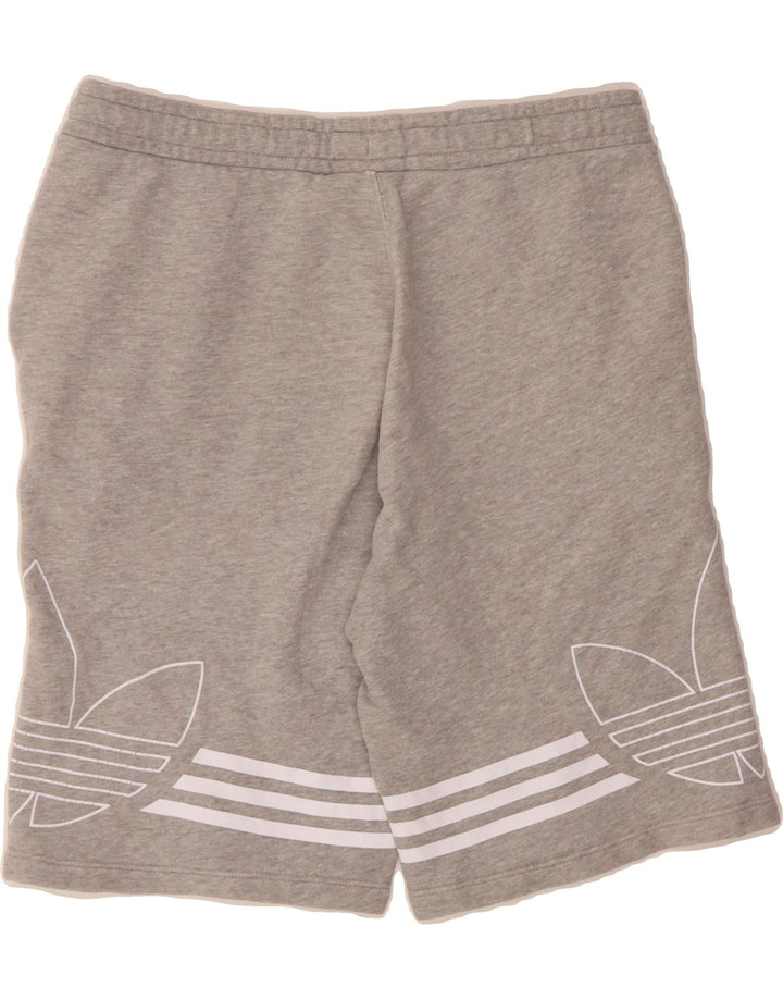 ADIDAS Mens Graphic Sport Shorts Small  Grey Cotton Vintage Adidas and Second-Hand Adidas from Messina Hembry 