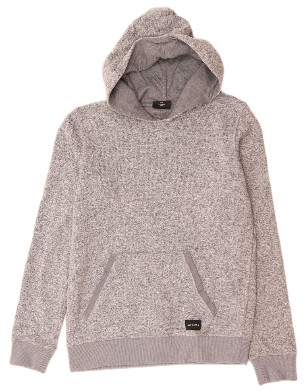 Rip Curl Dame Hoodie Jumper UK 14 Large Grå