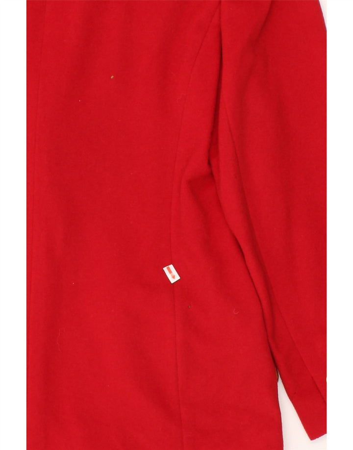 UNGARO Womens 1 Button Blazer Jacket IT 44 Medium Red Wool Vintage Ungaro and Second-Hand Ungaro from Messina Hembry 
