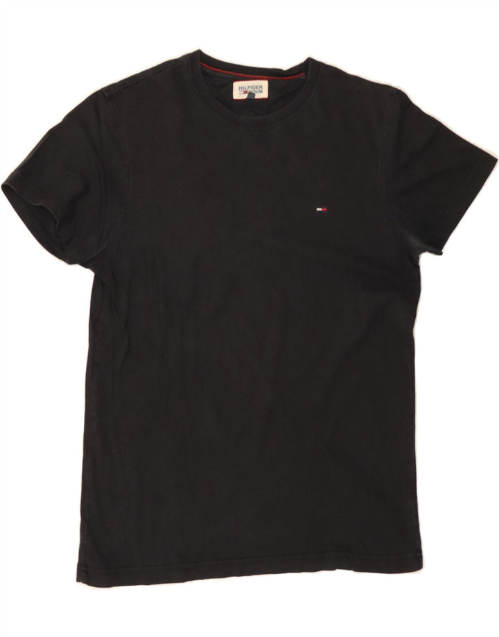 TOMMY HILFIGER Mens T-Shirt Top Small Black Vintage Tommy Hilfiger and Second-Hand Tommy Hilfiger from Messina Hembry 