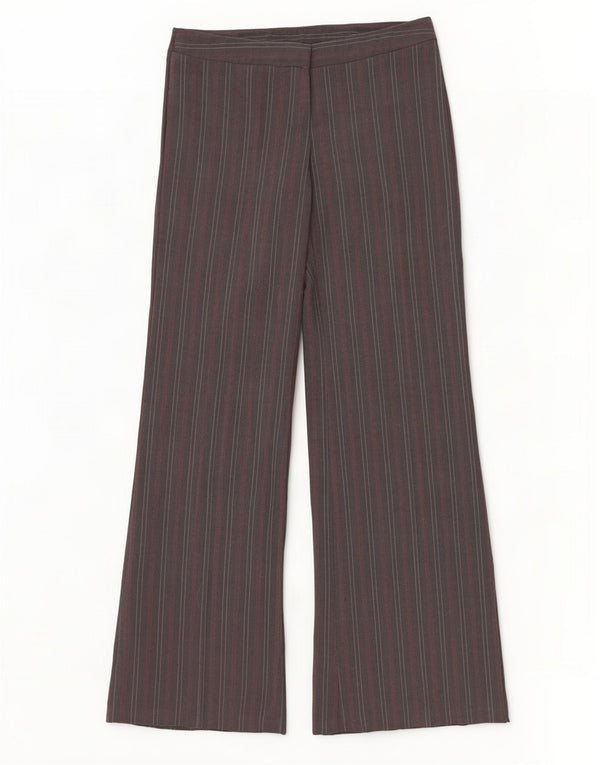 Benetton Dame Stretch Suit Bukser IT 44 Medium W32 L35 Grå nålestribe
