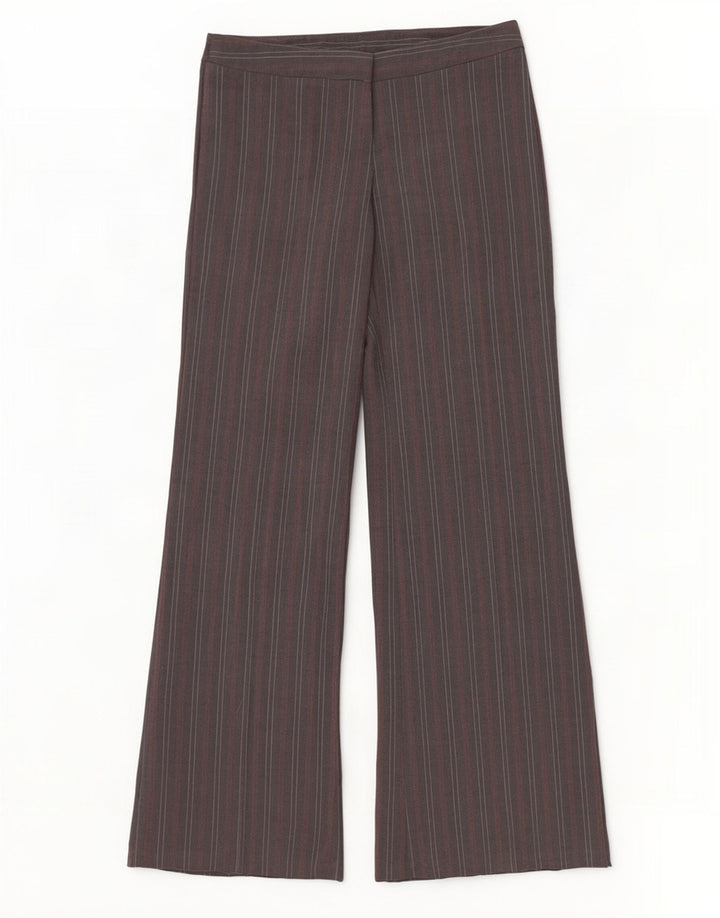 Benetton Dame Stretch Suit Bukser IT 44 Medium W32 L35 Grå nålestribe