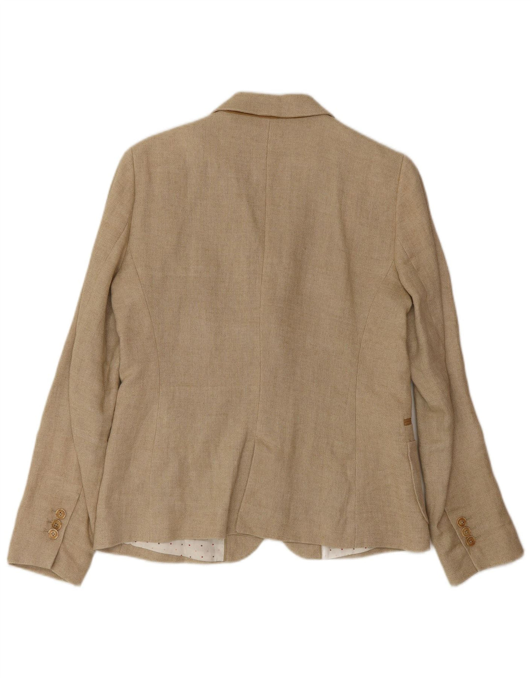 Massimo Dutti Dame 2 Button Blazer Jacket EU 42 Large Beige