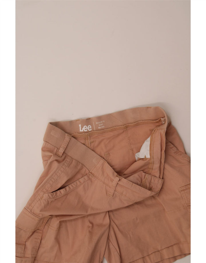LEE Womens Mid Rise Regular Fit Cargo Shorts US 12 Large W34 Pink Cotton Vintage Lee and Second-Hand Lee from Messina Hembry 