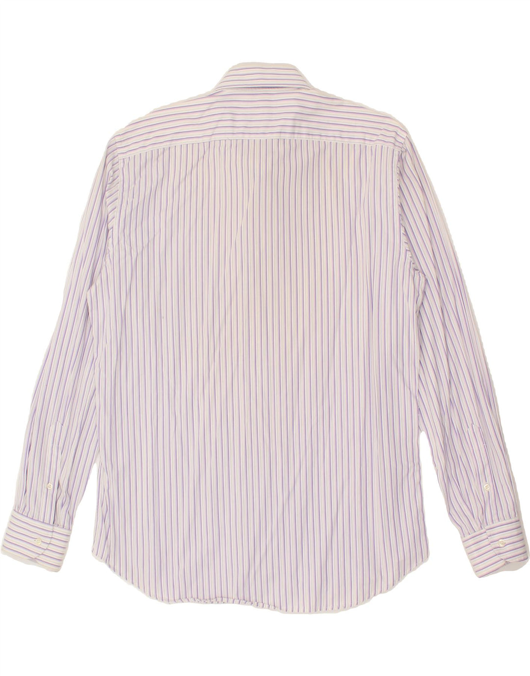 ROCCOBAROCCO Mens Shirt Size 17 43 XL Purple Striped Vintage Roccobarocco and Second-Hand Roccobarocco from Messina Hembry 