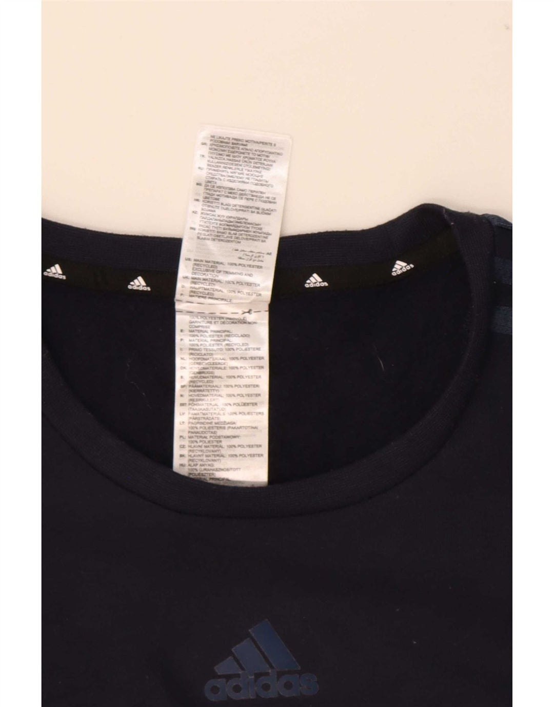 Adidas Sweatshirt Jumper Medium Marineblå Polyester til mænd