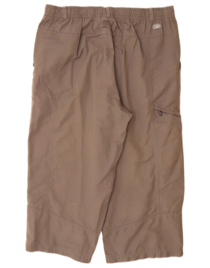 ADIDAS Herre Straight Cargo Capri Bukser Large W34 L20 Grå Bomuld