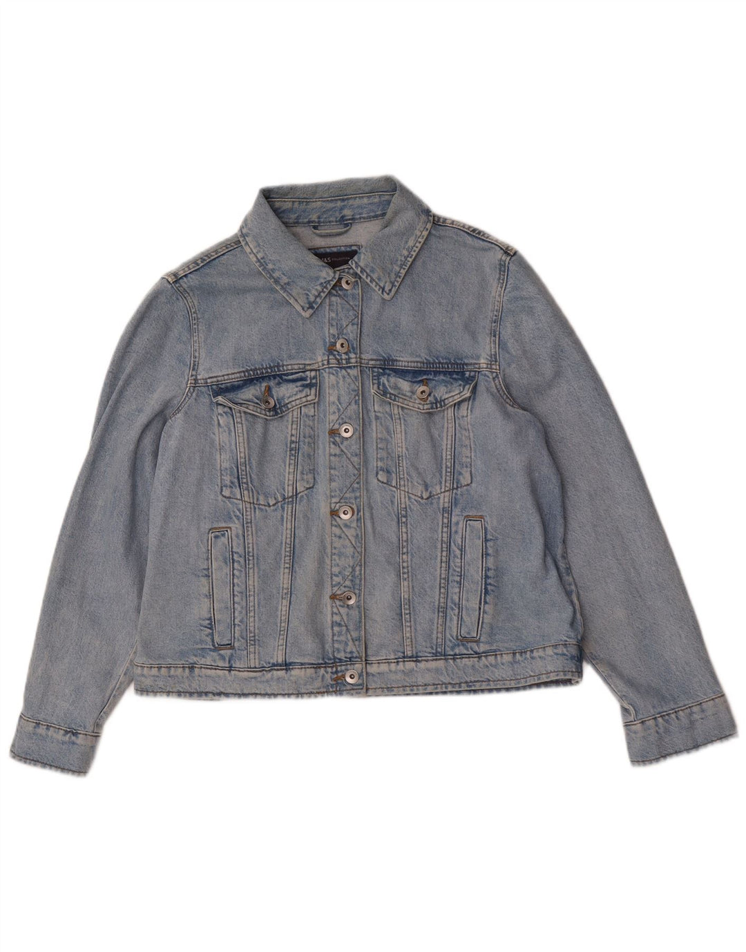 Marks & Spencer Dame denimjakke UK 18 XL Blå Bomuld
