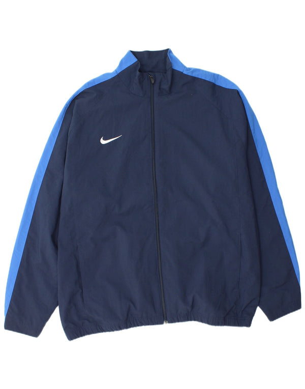 Nike fuld træningsdragt til mænd UK 44/46 XL Marineblå Colourblock Polyester