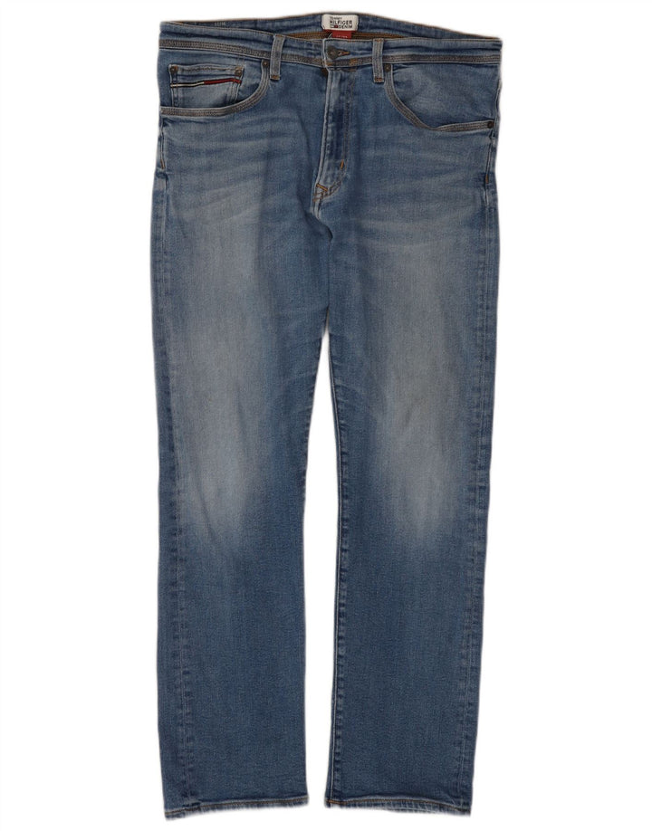 Tommy Hilfiger Straight Jeans til mænd W33 L29 Blå Bomuld
