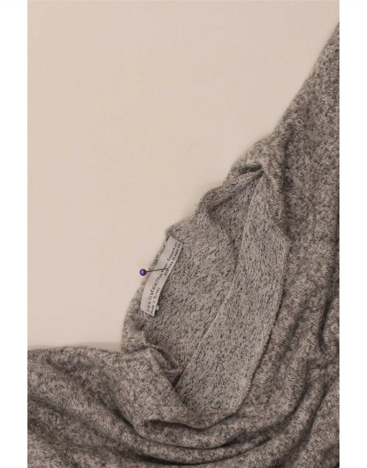 Zara Dame Top Langærmet UK 14 Medium Grå Flecked
