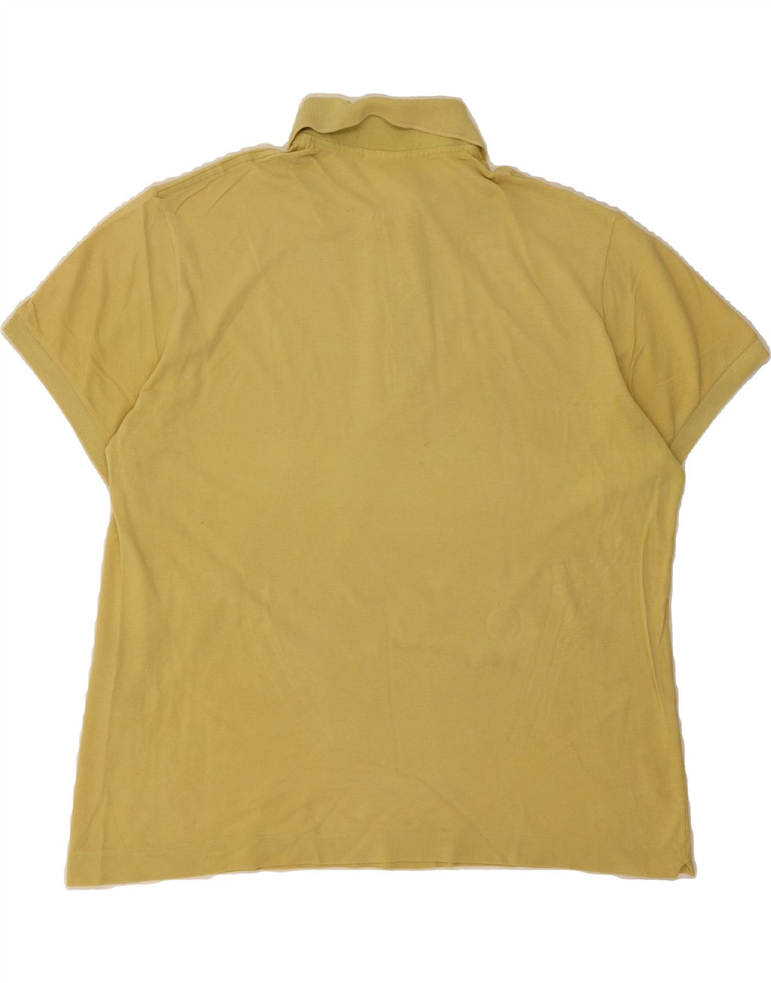 LACOSTE Mens Polo Shirt Size 6 XL Yellow Cotton Vintage Lacoste and Second-Hand Lacoste from Messina Hembry 