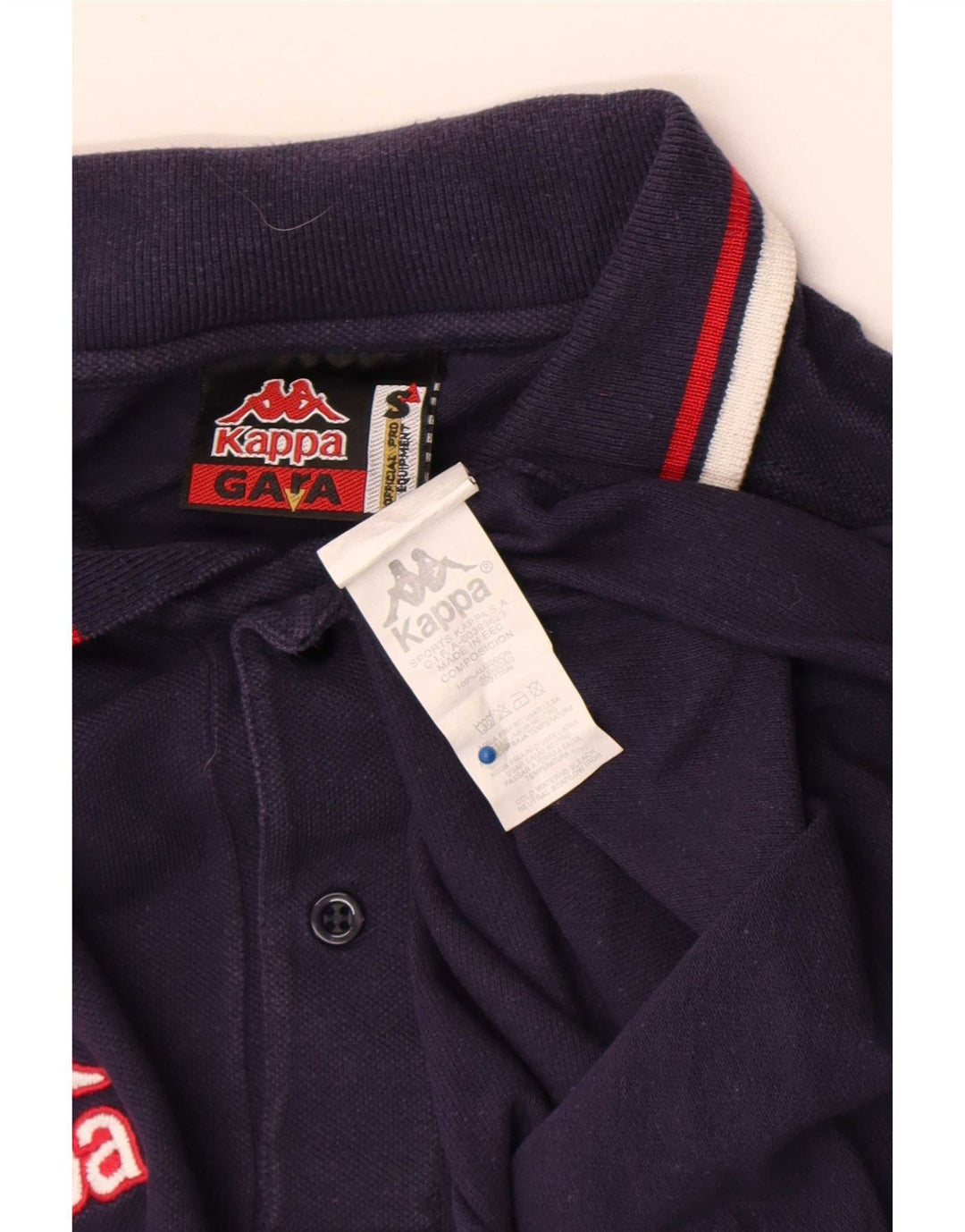 Kappa Herre Gara Polo Shirt Lille marineblå stribet bomuld