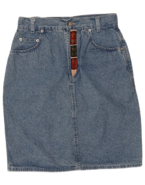 Wild Womens Denim Nederdel IT 40 Small W28 Blue Cotton
