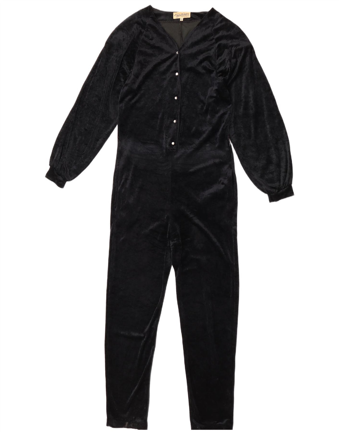Egon Von Furstenberg Dame Langærmet Jumpsuit IT 42 Medium Navy Blue