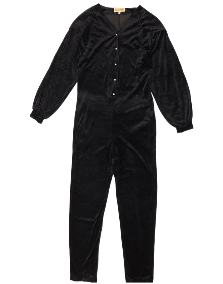 Egon Von Furstenberg Dame Langærmet Jumpsuit IT 42 Medium Navy Blue