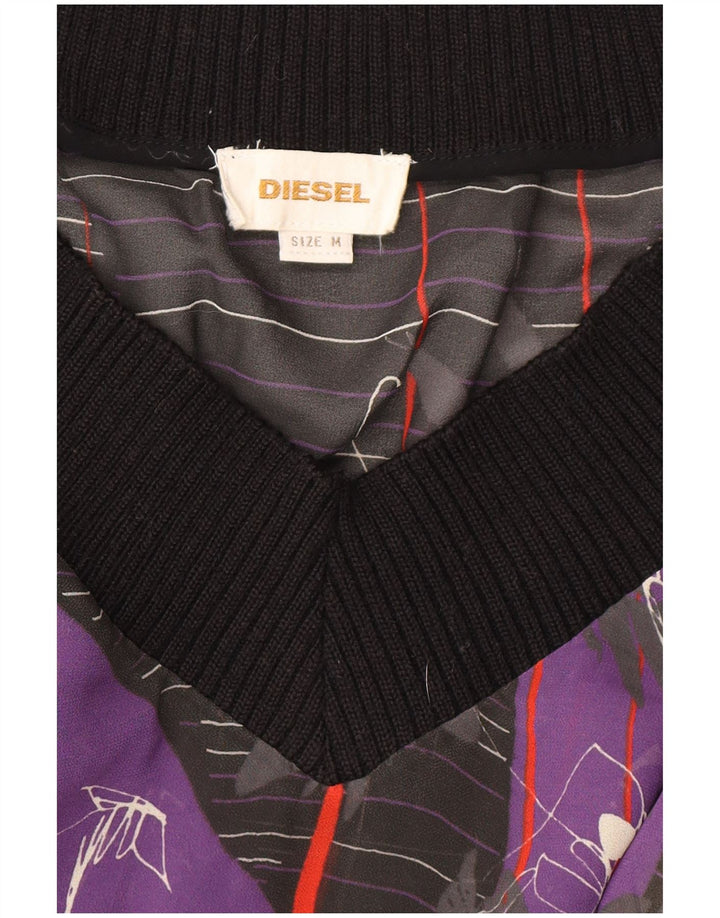 Diesel Dame Se Through Drop Waist Dress UK 14 Medium Flerfarvet