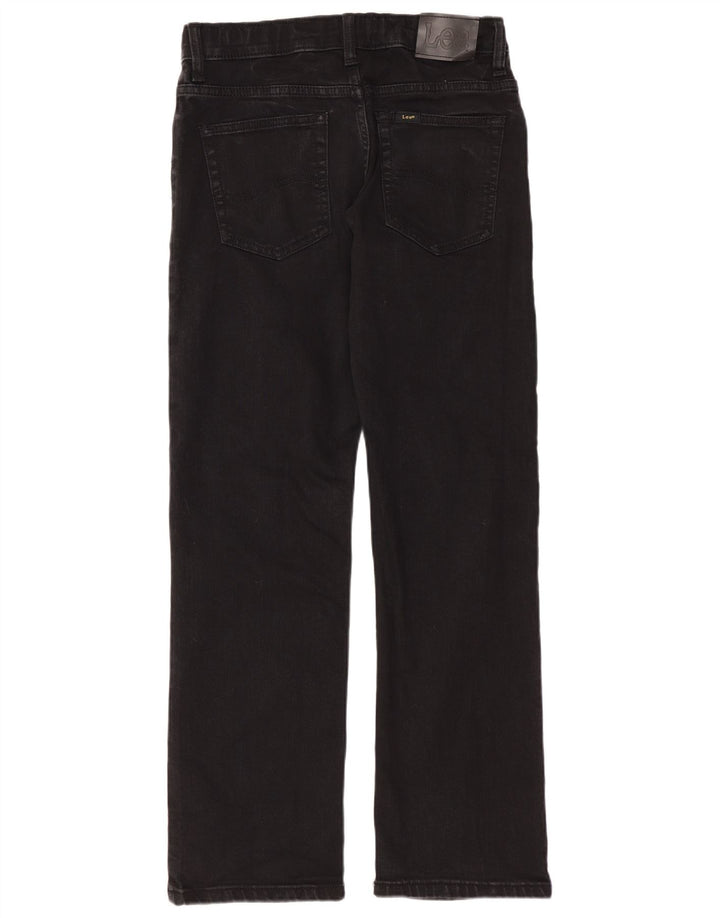 LEE Straight Jeans til drenge 13-14 år W28 L28 Sort bomuld