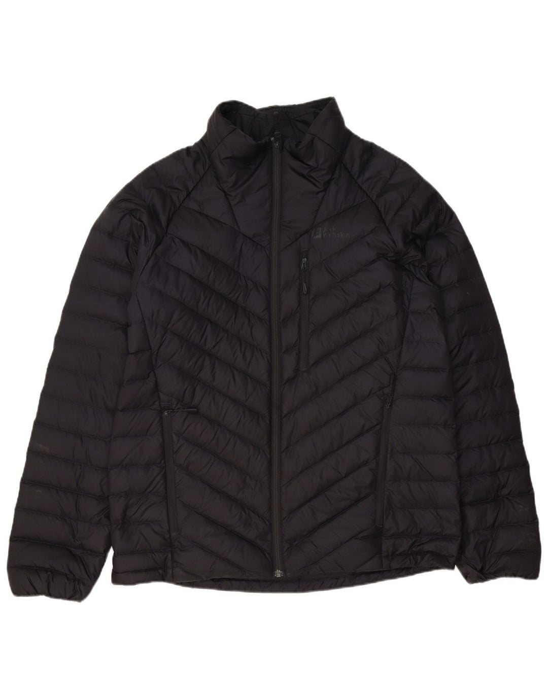 Jack Wolfskin Herre polstret jakke UK 42 XL Sort Polyester