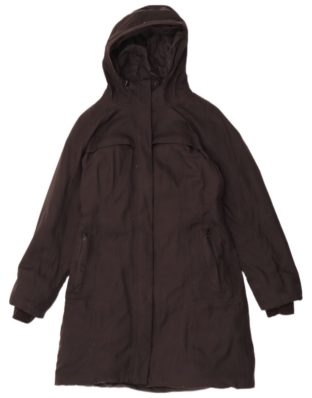 The North Face Dame Hooded Padded Coat UK 14 Medium Black Nylon