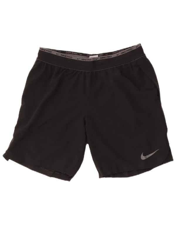 Nike Herre Dri Fit sportsshorts, store sorte polyester