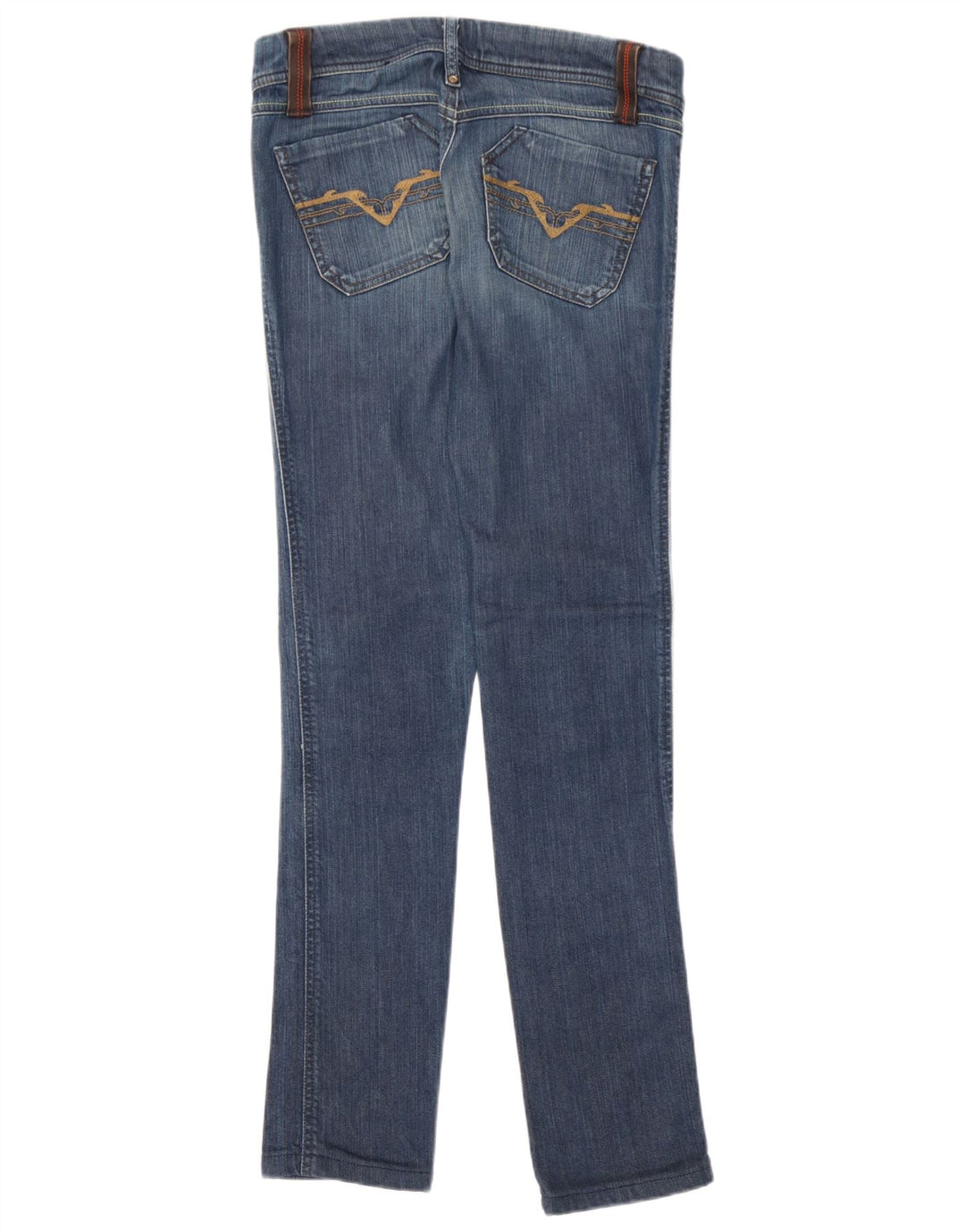 Diesel Dame Slim Jeans W27 L31 Blå Bomuld