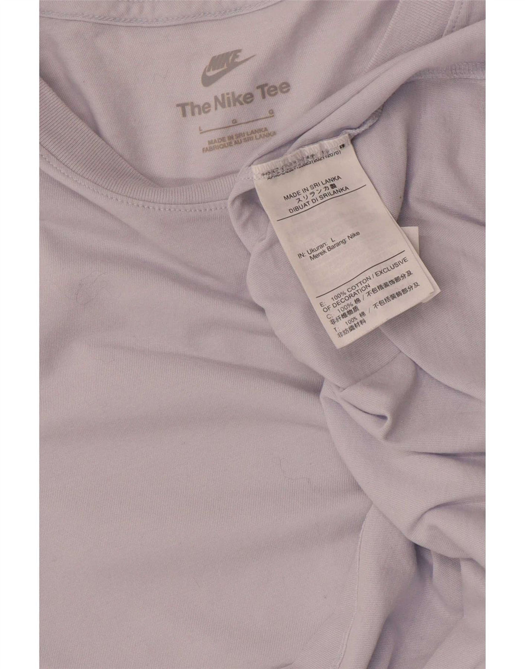Nike T-shirt top til mænd, stor lilla bomuld