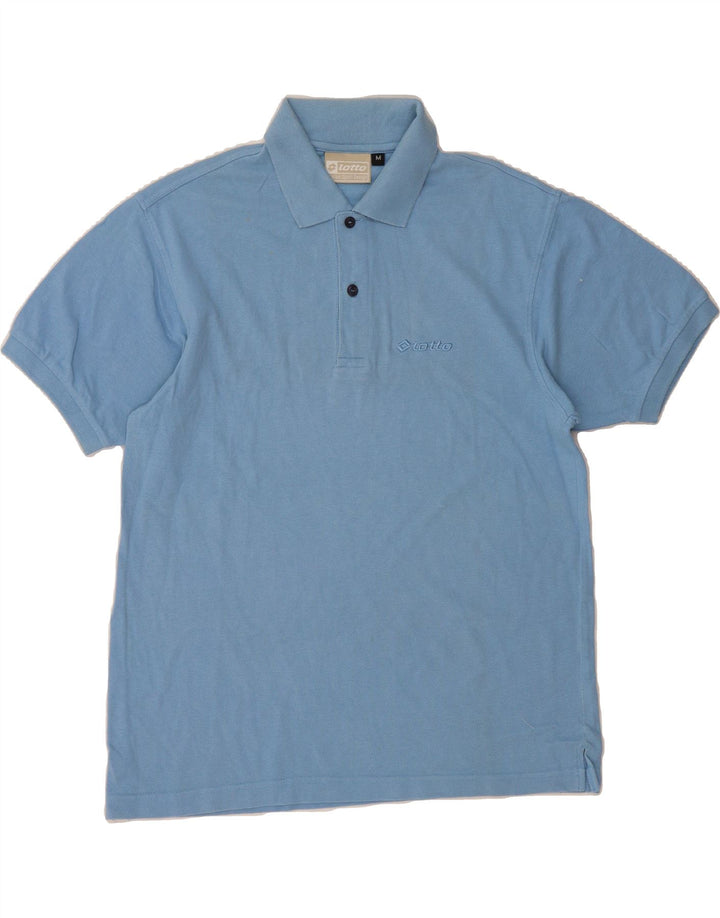 LOTTO Mens Polo Shirt Medium Blue Vintage Lotto and Second-Hand Lotto from Messina Hembry 