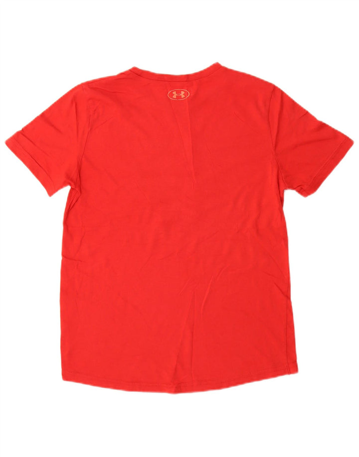 UNDER ARMOUR Drenge Heat Gear Grafisk T-Shirt Top 11-12 år Stor Rød