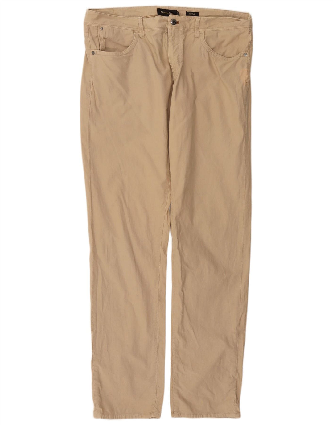 MASSIMO DUTTI Herre Lige Casual Bukser EU 44 Large W34 L33 Beige