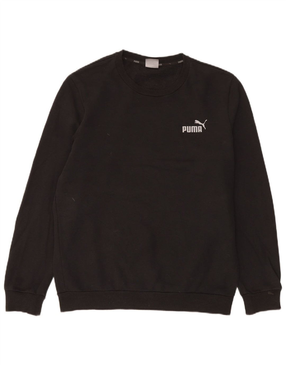 Puma Herre Sweatshirt Jumper Lille Sort Bomuld