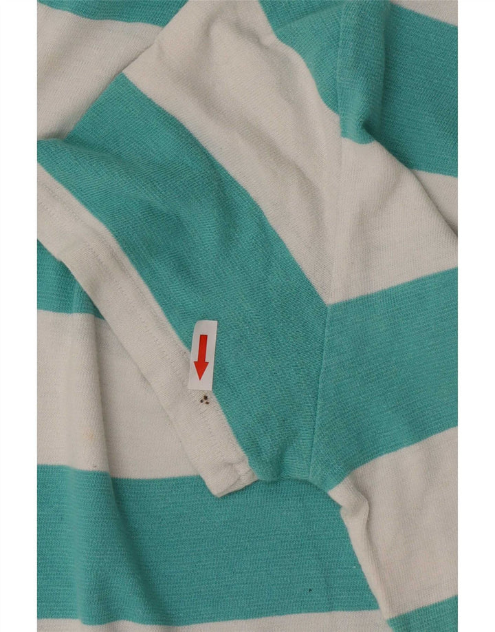 Jack Wills Herre T-shirt Top mellemgrøn stribet bomuld
