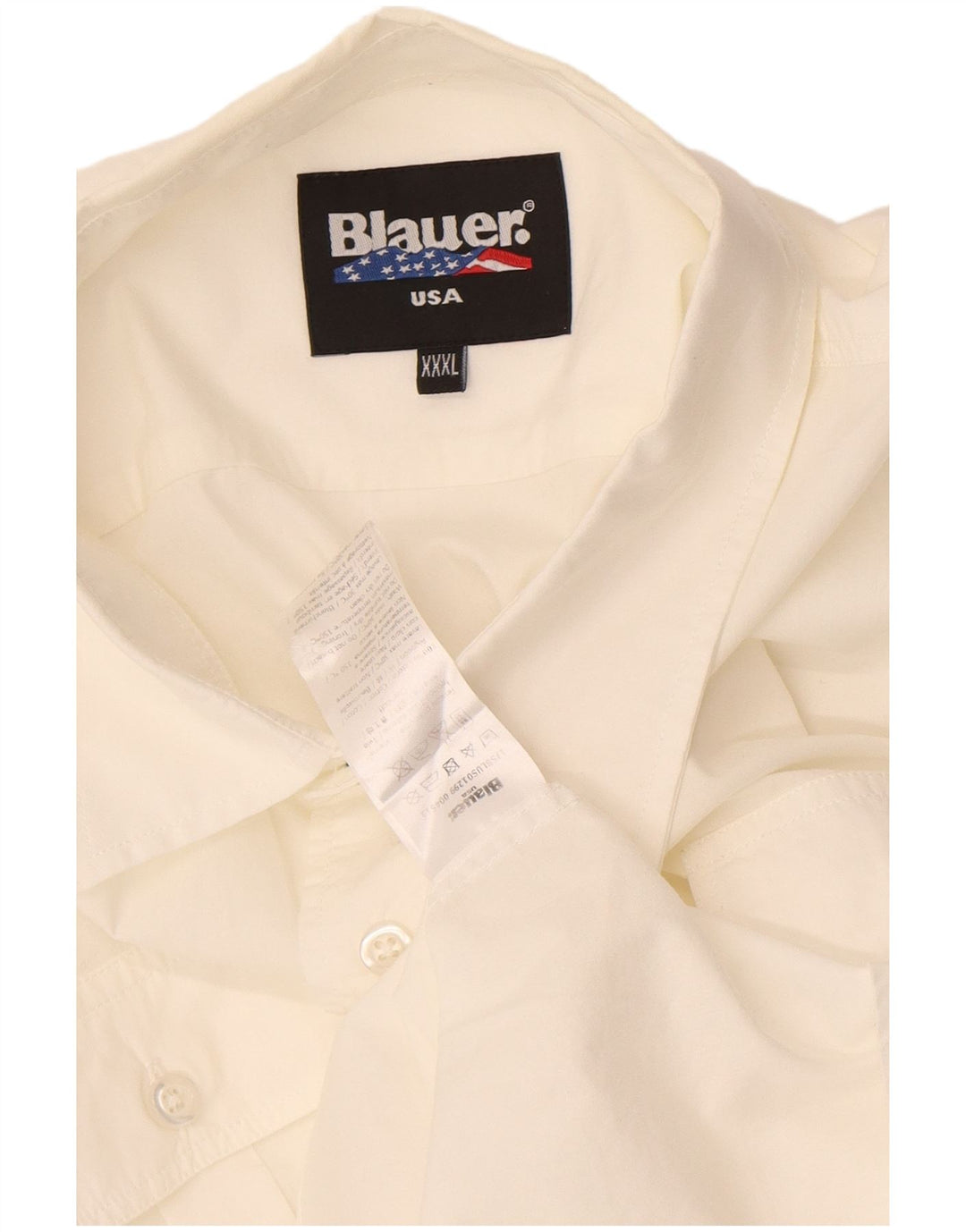 Blauer Herreskjorte 3XL Hvid Bomuld