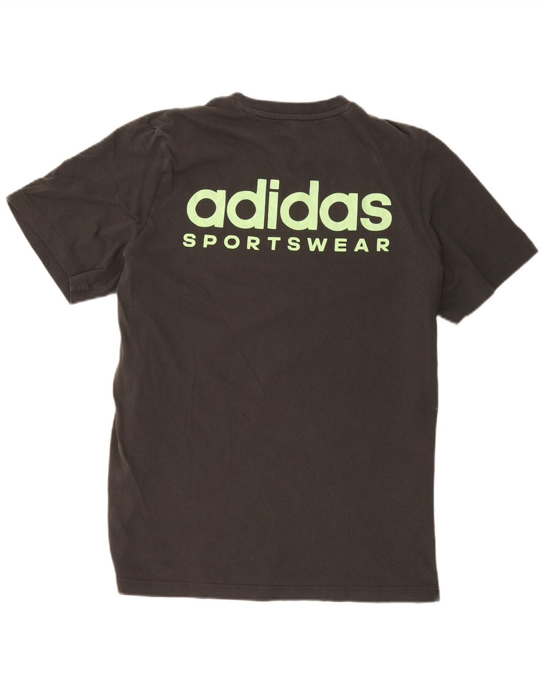 Adidas Herre Grafisk T-Shirt Top Stor Grå Bomuld