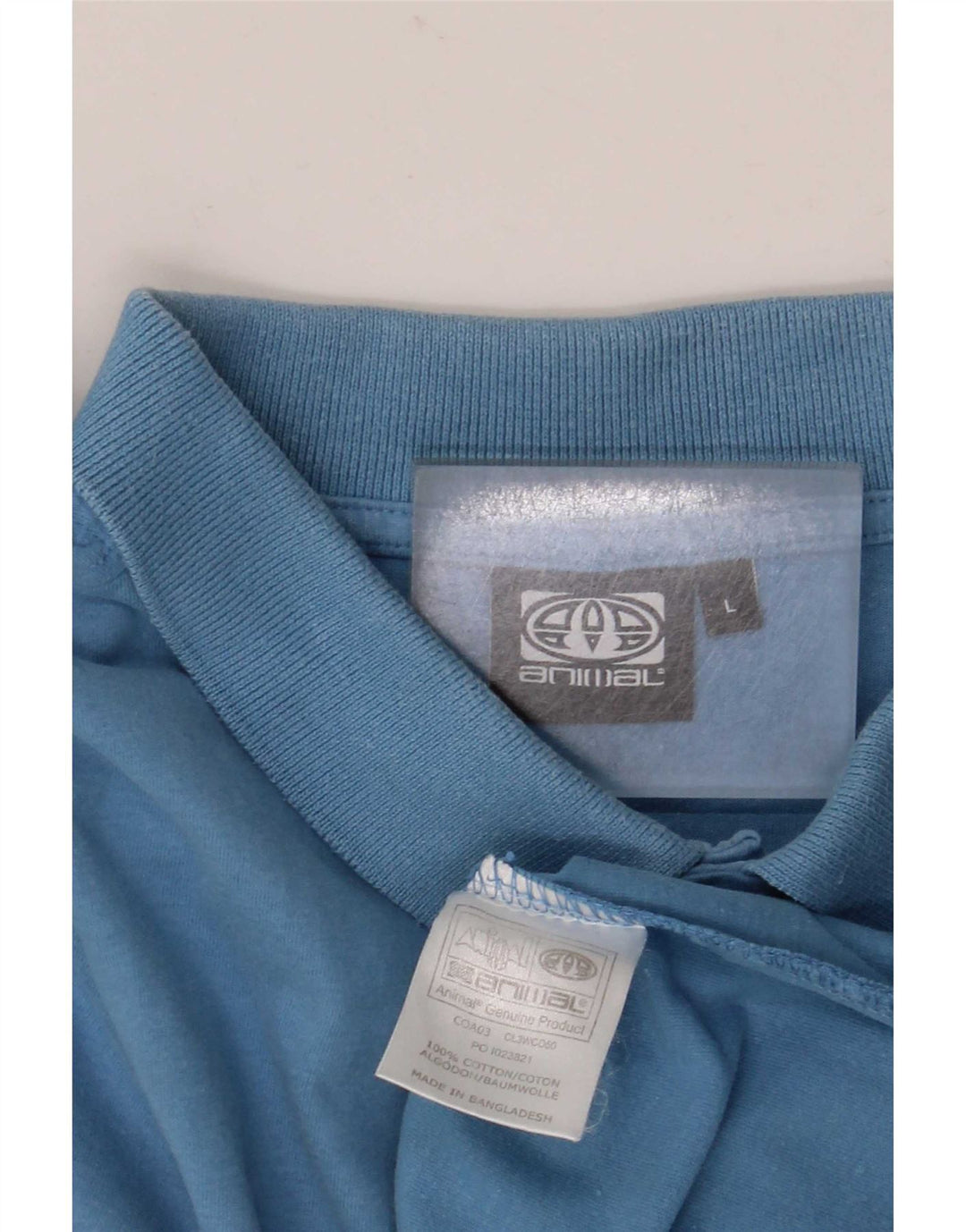 Animal Herre Polo Shirt Stor Blå Bomuld