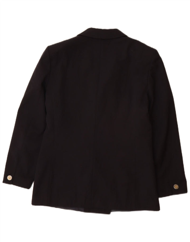 Daniel Hechter Dame Dobbeltradet Blazer Jacket UK 12 Medium Navy Blue