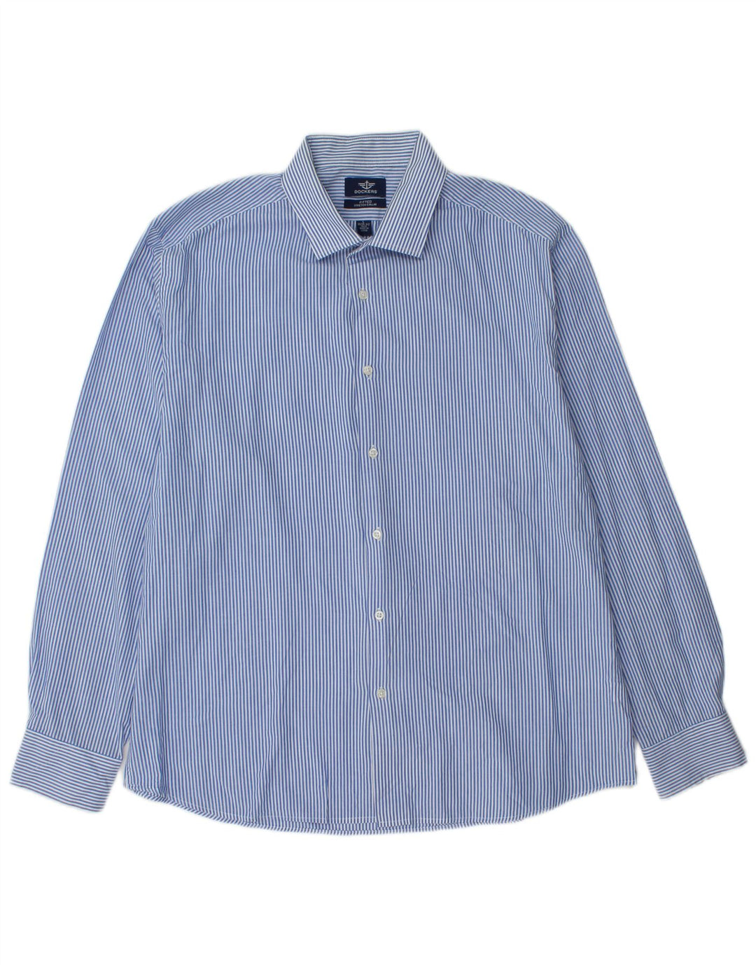Dockers Herreskjorte str. 16 1/2 Large Blue Pinstripe