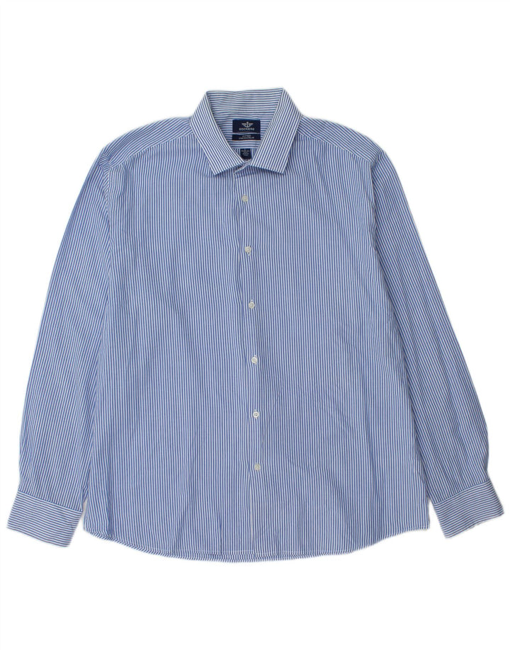 Dockers Herreskjorte str. 16 1/2 Large Blue Pinstripe