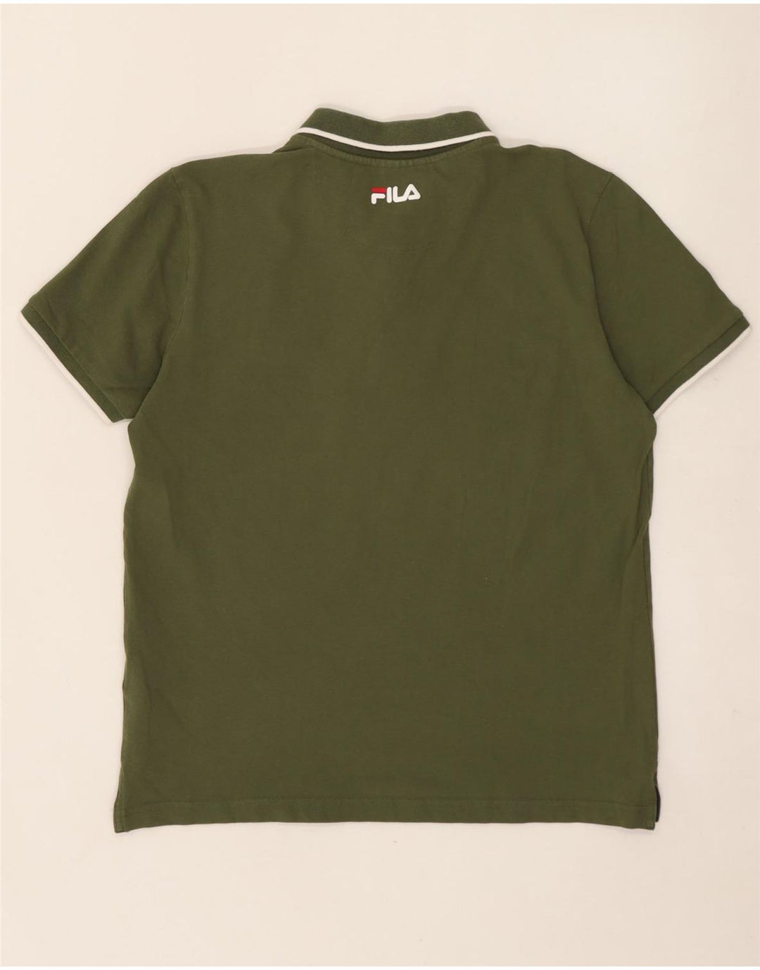 FILA Poloshirt til mænd Medium Khaki Bomuld