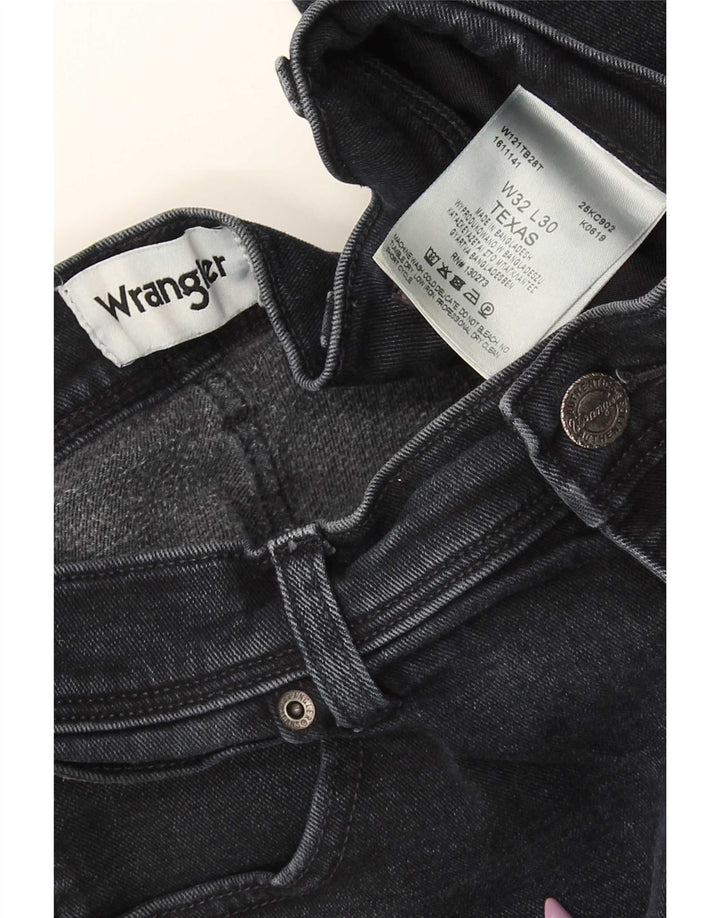 Wrangler Herre Texas Straight Jeans W32 L27 Marineblå Bomuld